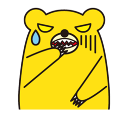 angry bear 1 sticker #4837996