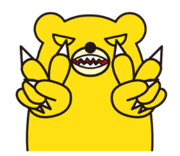 angry bear 1 sticker #4838001