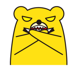angry bear 1 sticker #4838002
