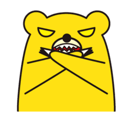 angry bear 1 sticker #4838002