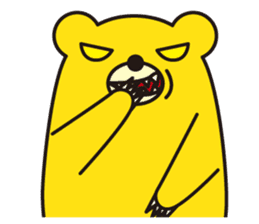 angry bear 1 sticker #4838011