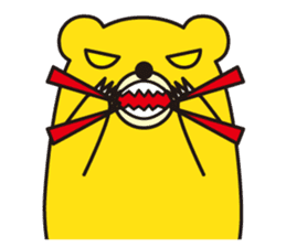 angry bear 1 sticker #4838015