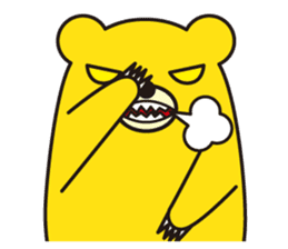 angry bear 1 sticker #4838016