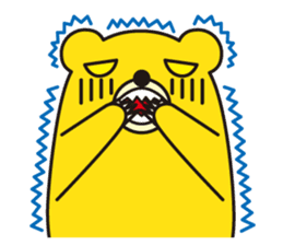 angry bear 1 sticker #4838017