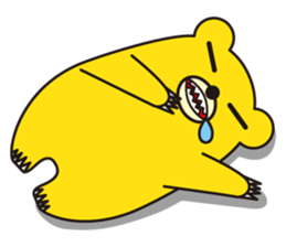 angry bear 1 sticker #4838019