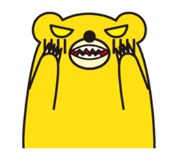 angry bear 1 sticker #4838021