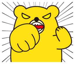 angry bear 1 sticker #4838022