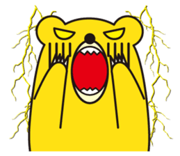 angry bear 1 sticker #4838023