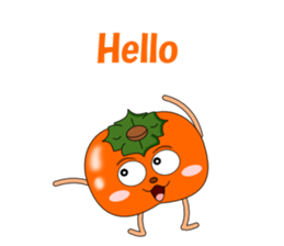 Conversation with persimmon English sticker #4838066