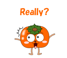 Conversation with persimmon English sticker #4838070
