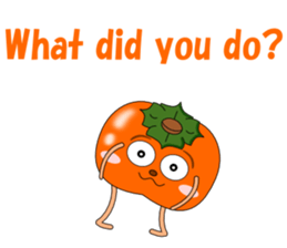 Conversation with persimmon English sticker #4838072