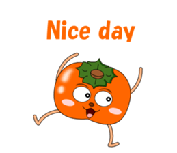 Conversation with persimmon English sticker #4838073