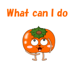 Conversation with persimmon English sticker #4838076
