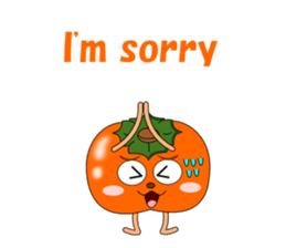 Conversation with persimmon English sticker #4838077