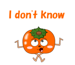 Conversation with persimmon English sticker #4838081