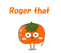 Conversation with persimmon English sticker #4838083