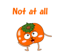 Conversation with persimmon English sticker #4838084