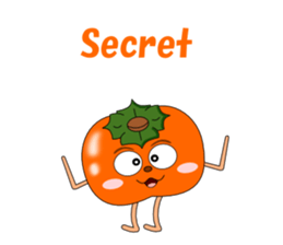 Conversation with persimmon English sticker #4838085