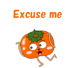 Conversation with persimmon English sticker #4838087