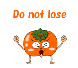 Conversation with persimmon English sticker #4838089