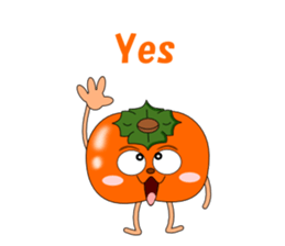 Conversation with persimmon English sticker #4838094
