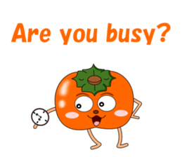 Conversation with persimmon English sticker #4838096