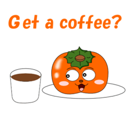 Conversation with persimmon English sticker #4838098
