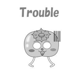 Conversation with persimmon English sticker #4838101