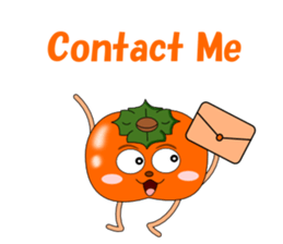Conversation with persimmon English sticker #4838102
