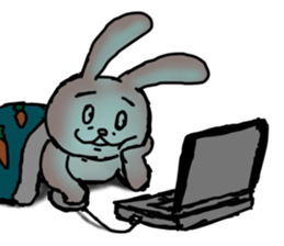 bocce rabbit sticker #4838167