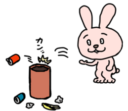 bocce rabbit sticker #4838171