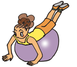 Just nice to fitness! sticker #4839034