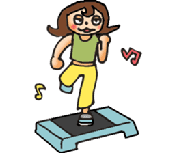 Just nice to fitness! sticker #4839036