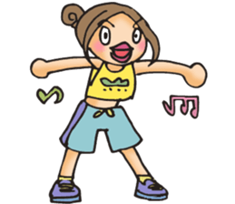 Just nice to fitness! sticker #4839049