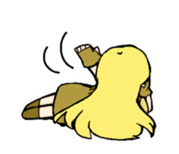 Long ear girls sticker #4839152