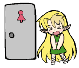 Long ear girls sticker #4839158