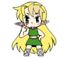 Long ear girls sticker #4839161