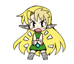 Long ear girls sticker #4839163