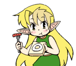 Long ear girls sticker #4839168