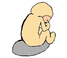 Beard man in tights sticker #4839509