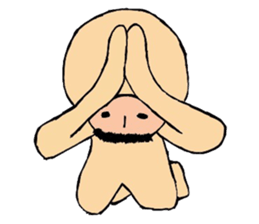 Beard man in tights sticker #4839531