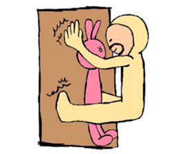 Beard man in tights sticker #4839543