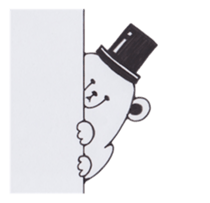 Gentlemanly polar bear. sticker #4839730