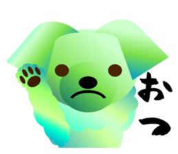 Light color's "Yorkie"in Japan sticker #4839865