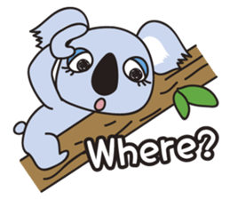 pretty koala sticker #4840984