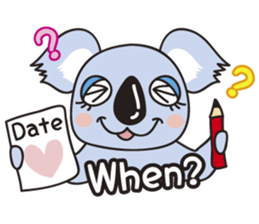 pretty koala sticker #4840987