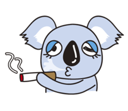 pretty koala sticker #4841006