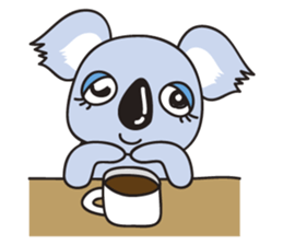 pretty koala sticker #4841010