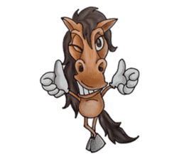 happy horse - jacky martin sticker #4841048