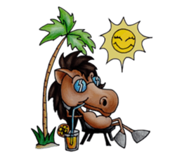 happy horse - jacky martin sticker #4841052